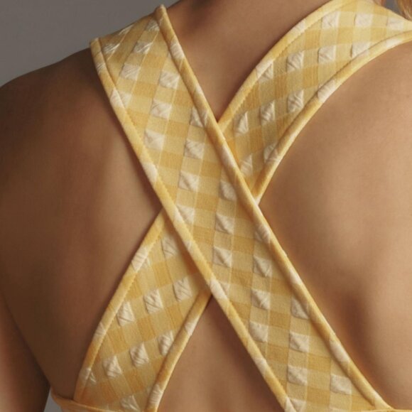 Brand New Maeve Gingham Square-Neck Vest - Picture 5 of 8